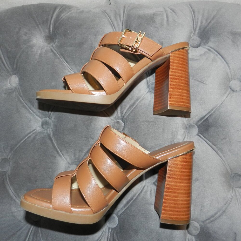 Michael Kors Jagger Leather Slip On Sandals Size 6 1/2 - Picture 5 of 11